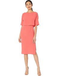chelsea28 popover crop sheath dress