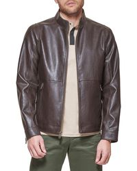 Dockers - The Dylan Faux Leather Racer Jacket - Lyst