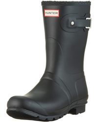 HUNTER - Footwear Original Short Insulated Rain Boot - Lyst