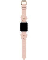 Ted Baker - Pink Vegan Leather Strap Magnolias For Apple Watch® - Lyst