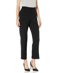 Kasper Womens Petite Size Stretch Crepe Slim Pant