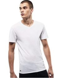 Lacoste - 3-pack V-neck Slim Fit Essential T-shirt - Lyst