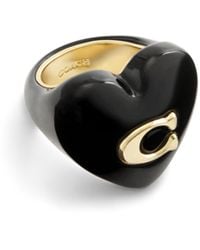 【国内発送】coach＊Chunky Resin Heart Ring COACH® | Chunky Resin Heart Ring
