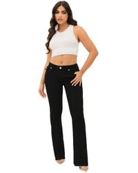 True Religion - Joey Mid Rise Flare Flap - Lyst