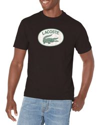 Lacoste - Loose Fit Print T-shirt - Lyst