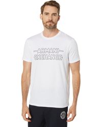 Emporio Armani - A | X Armani Exchange Strikethrough Logo Slim Fit T-shirt - Lyst
