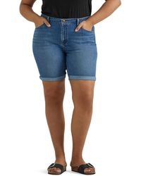 Lee Jeans - Plus Size Legendary Rolled Denim Bermuda Short - Lyst