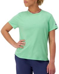 Champion - , Classic Tee, Extra Soft, Comfortable, Best T-shirt For , Happy Spring Green C Logo, Medium - Lyst
