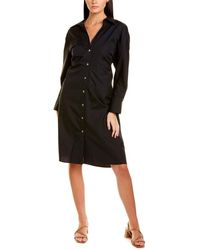 Vince - Long Sleeve Soft Fitted Shirt Dress - Lyst