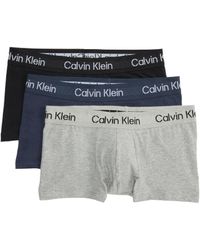 Calvin Klein - Khakis Cotton Stretch Low Rise Trunks 3-pack - Lyst