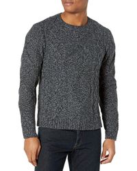 PAIGE - Westcliff Cable Knit Crewneck Sweater - Lyst