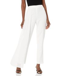 BCBGMAXAZRIA - High Waisted Tapered Leg Pant With Sheer Fabric Detail - Lyst