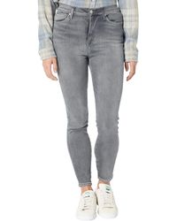 7 For All Mankind - High-waist Ankle Skinny In Luxe Vintage Cher Grey - Lyst