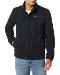 Levi's - Cotton Stand Collar Military Jacket - Lyst