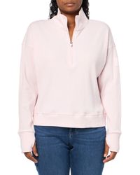 Tommy Hilfiger - Performance Brushed Rib Mock Neck Pullover,powder Pink,m - Lyst