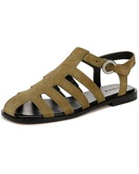 Vince - S Melina Sandal Olivewood Suede 11 M - Lyst