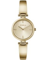Furla - Ladies Gold Tone Stainless Steel Bracelet Watch - Lyst