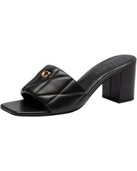 COACH - Holly Block Heel Sandals With Quilting Dress Sandals - Lyst