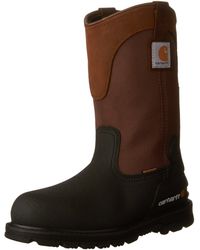 Carhartt - CMP1259 11 Mud Well ST Work Boot,Brown/Black Leather,12 W US - Lyst