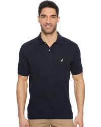 Nautica - Classic Fit Short Sleeve Solid Soft Cotton Polo Shirt - Lyst