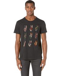 John Varvatos - Star Usa Mens Multi Peace Hand T Shirt - Lyst