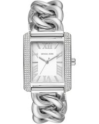 Michael Kors - Emery Three-hand Silver-tone Stainless Steel Watch - Lyst