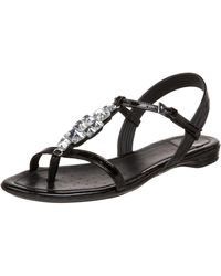 Geox - Donna Bonny T-strap Sandal,black,40 Eu / 10 B(m) Us - Lyst