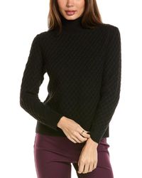 Anne Klein - Mock Neck Sweater - Lyst