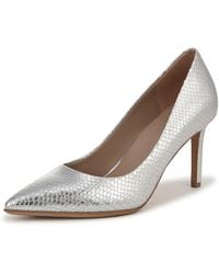 Naturalizer - S Anna Pump Silver Metallic Snake Leather 8.5 W - Lyst