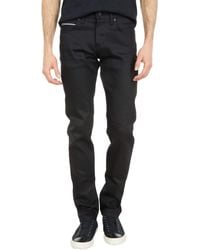 Naked & Famous - Super Guy Slim Fit Jeans In Black Cobra Stretch Selvedge - Lyst