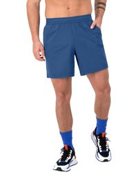Champion - , Purpose, Water Resistant Sports, Swim Shorts For , 6", Steel Blue Ink/plaster Blue Overlap Logo, Small - Lyst
