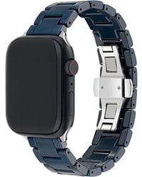 Ted Baker - Blue Ceramic Strap Silver Buckle For Apple Watch® - Lyst