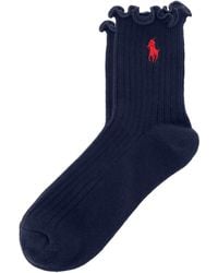 Polo Ralph Lauren - Lettuce Edge Ankle Sock - Lyst
