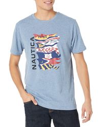 Nautica - Sustainably Crafted Flags Graphic T-shirt - Lyst