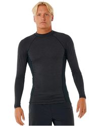 Rip Curl - Black Marled - Uv Sun Protection And - Lyst
