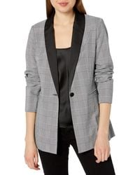 Nanette Lepore $498 Womens New 1405 Black Check Darted Zippered Jacket 2 B+B 