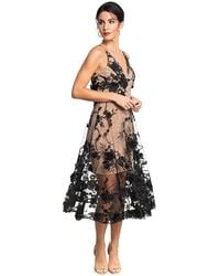 Dress the Population - Audrey Floral Midi Dress - Lyst