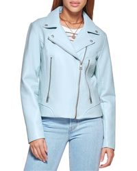 Levi's - The Belted Faux Leather Moto Jacket - Lyst