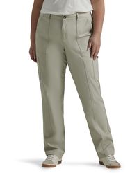 Lee Jeans - Plus Size Ultra Lux Comfort With Flex-to-go Utility Pant Salina Stone 20 Plus Petite - Lyst