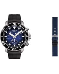 Tissot Rubber Seastar 660/1000 Stainless Steel Casual Watch Black  T1204171704100 for Men | Lyst