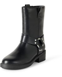The Drop - Lilith Short Moto Boot With Buckles - Lyst