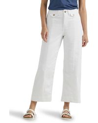 Lee Jeans - Legendary Wide Leg Seamed Crop Capri Jean - Lyst