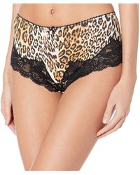 Guess - Printed Mix Lace High Rise Brief Panty - Lyst