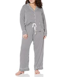 Splendid - Notch Collar Long Sleeve Pajama Set - Lyst