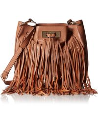 calvin klein fringe gemmy bucket