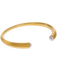Kate Spade - Sculpted Spade Cuff Bracelet, Brass/Cubic Zirconia/Precious - Lyst