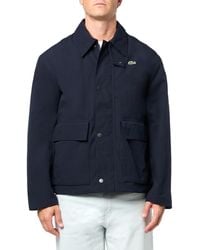 Lacoste - Light Weight Short Parka Jacket W/pockets - Lyst