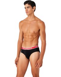 Emporio Armani - Three-pack Of Briefs With Core Logo Waistband - Lyst