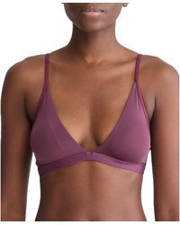 Calvin Klein - Form To Body Lightly Lined Triangle Bralette - Lyst