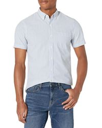 Brand Goodthreads Mens Slim-Fit Short-Sleeve Seersucker Shirt 